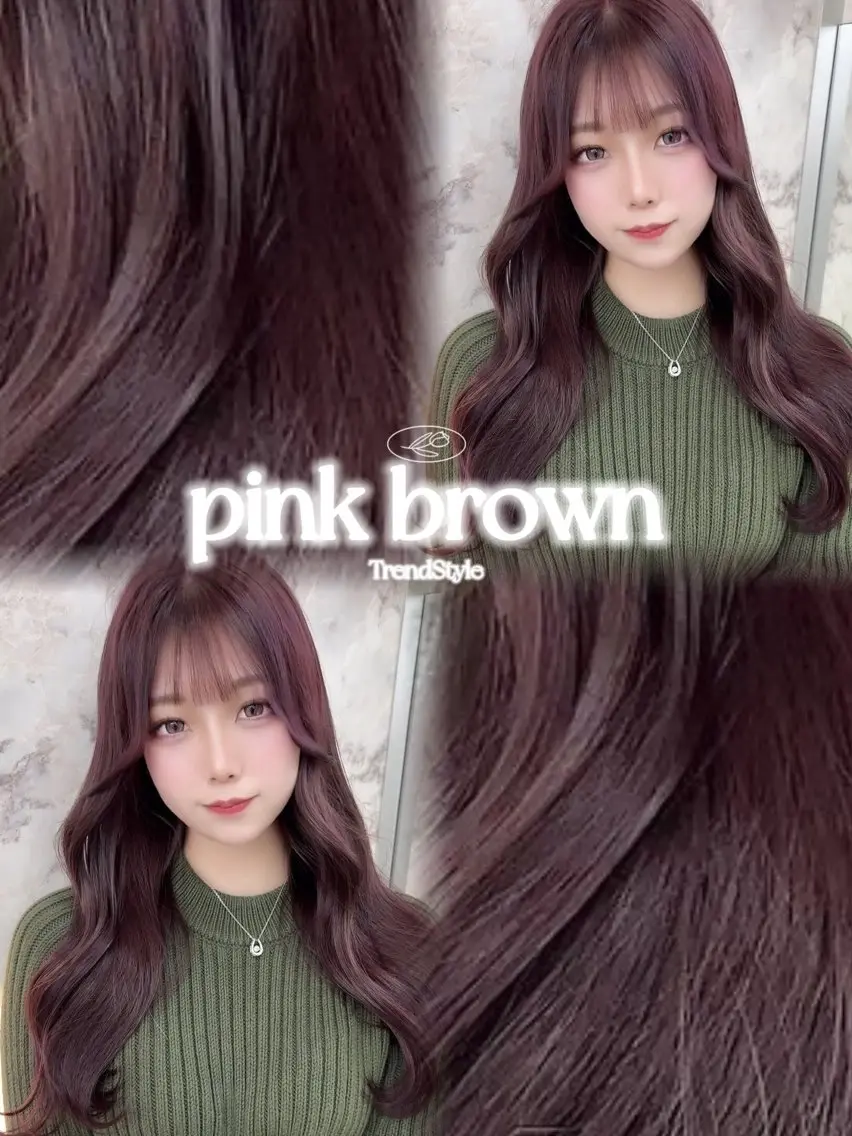 セミロング カラー ブラウンカラー ピンクカラー ピンクブラウン ヘアカラー トリートメント 🍑ももか🍑モデル 様募集中/浦和🦋のヘアスタイル