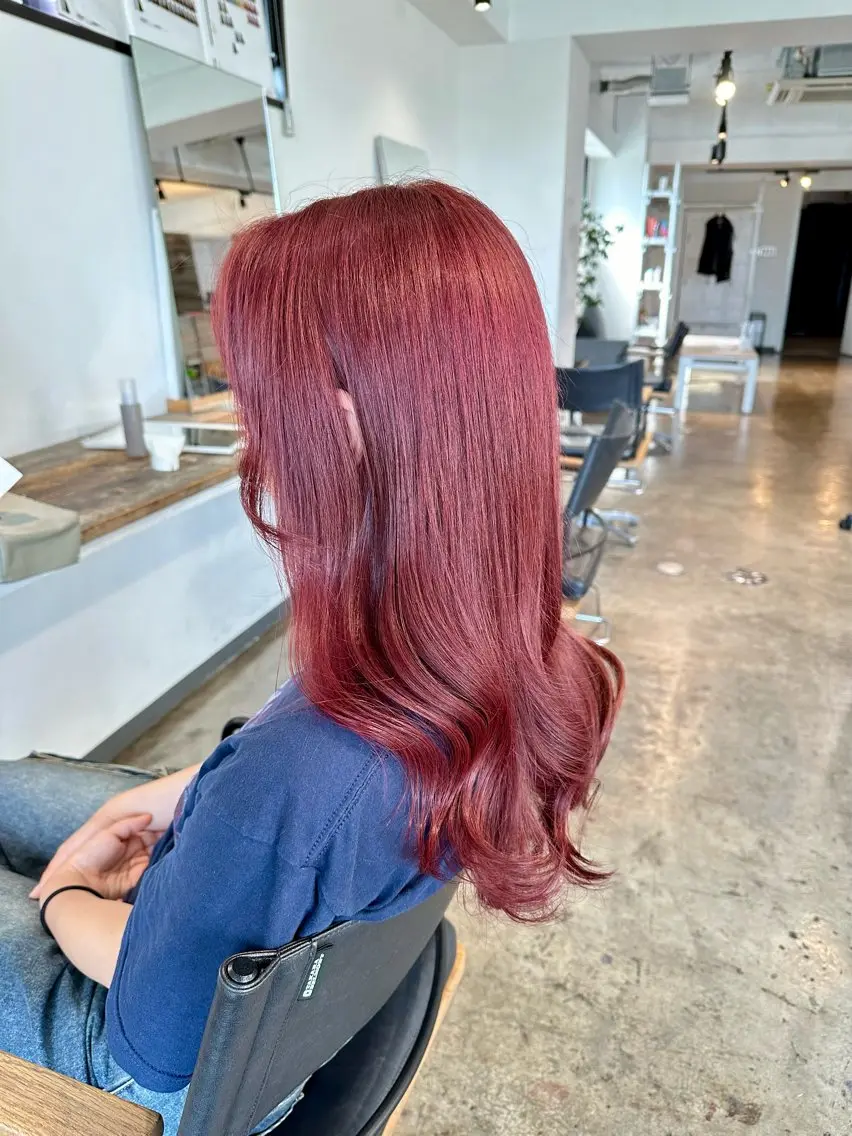 ミディアム カラー ヘアカラー トリートメント ヘアセット ✨艶ブリーチカラー ✨四ノ宮裕己のヘアスタイル