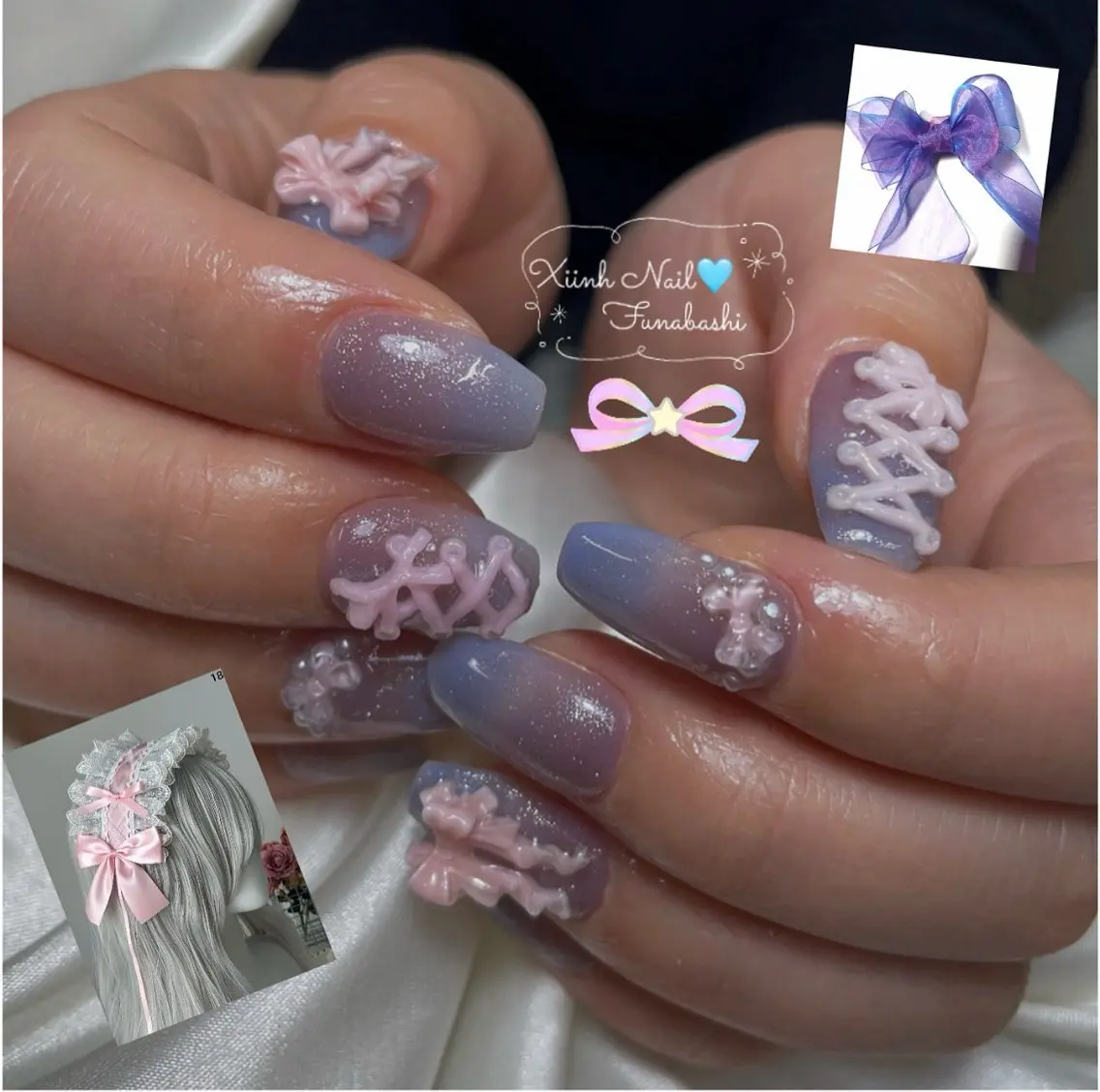ネイル チークネイル 桜ネイル 長さ出し フットネイル ジェルネイル ハンドネイル XIINH NAIL SALONのネイルデザイン