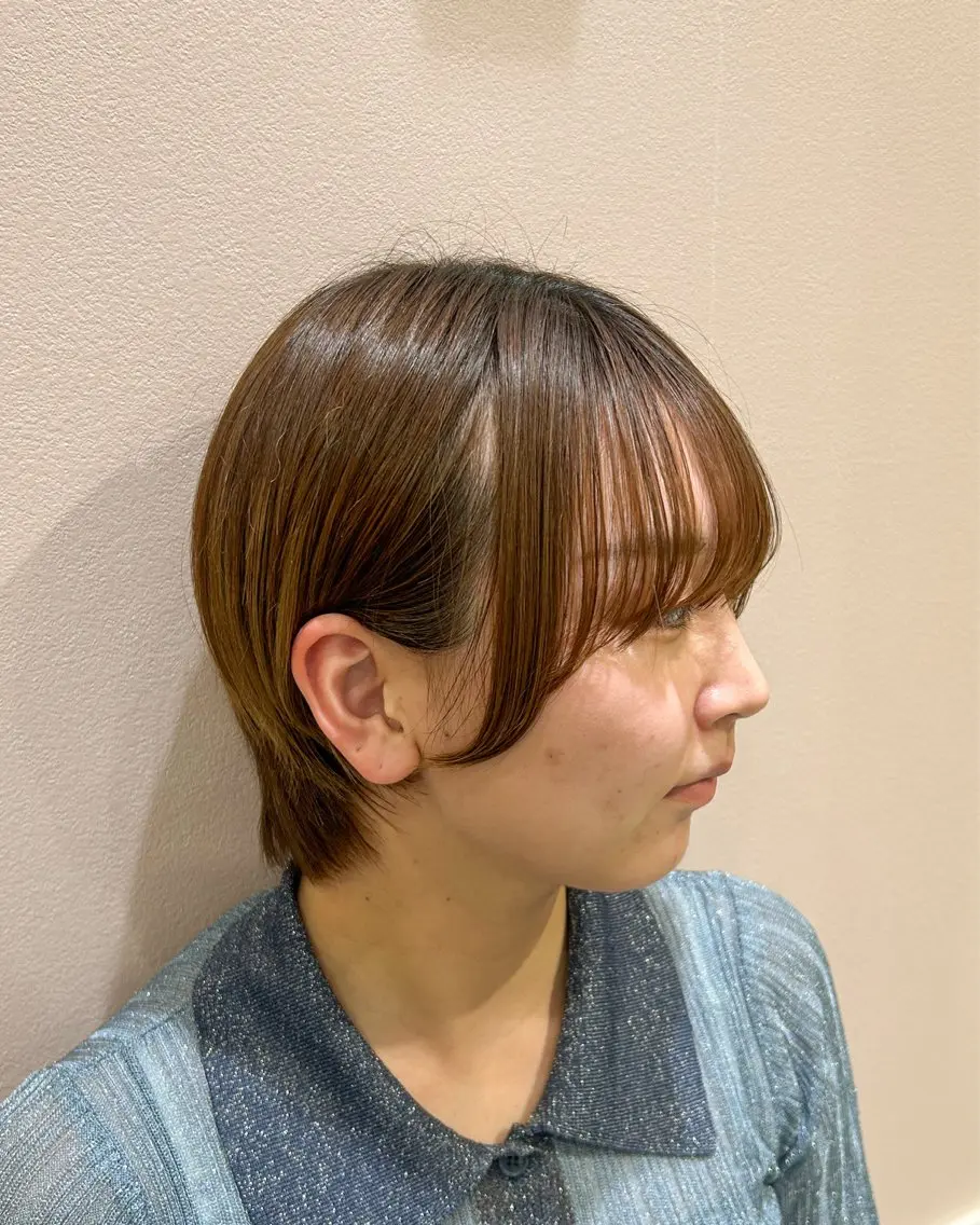 カット 暖色カラー｜艶髪｜ 🥨AIKA🥨のヘアスタイル