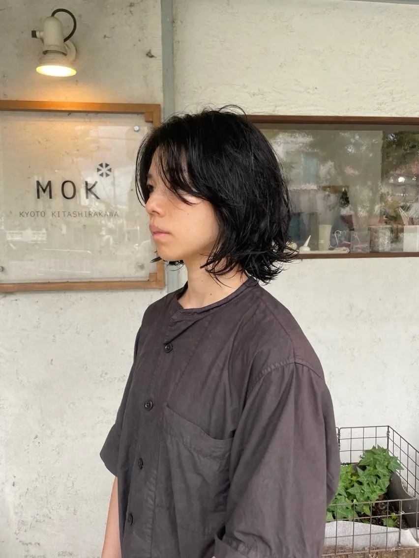 ショート パーマ MOK大阪梅田店 三ツ國 裕貴のヘアスタイル