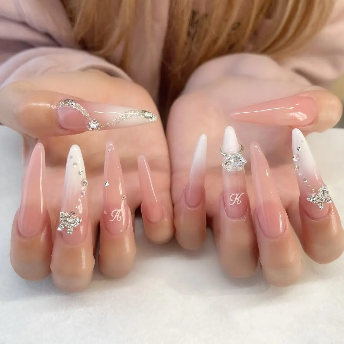 ネイル ハンドネイル 💎🐰 saki. m 🐰💎のネイルデザイン