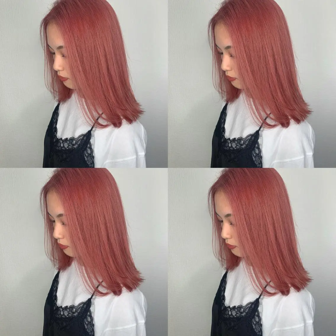 ミディアム ヘアカラー 袴田 伊代のヘアスタイル