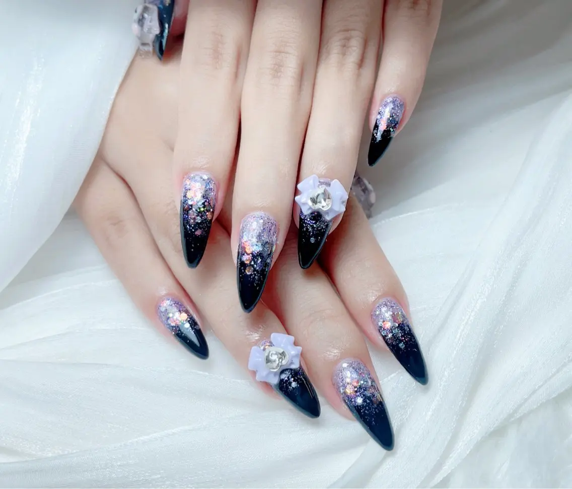 ネイル ハンドネイル M🌷nail 長さだし専門店のネイルデザイン