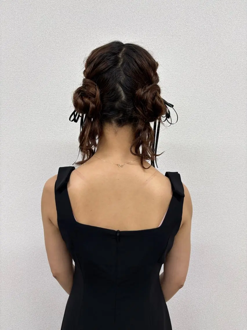 ヘアアレンジ お団子ヘア ヘアセット ヘアサロン ミカヅキのヘアスタイル