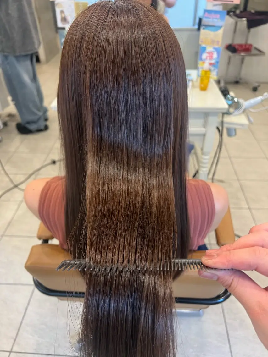 ロング カラー ベージュカラー ブラウンカラー 透明感カラー カット ヘアカラー トリートメント 🫧うる艶ヘアー🫧 Yukaのヘアスタイル