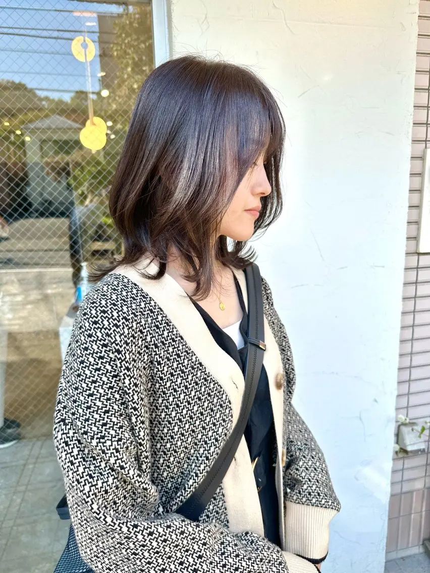 ミディアム Sabby氏川洸希 パーマのヘアスタイル