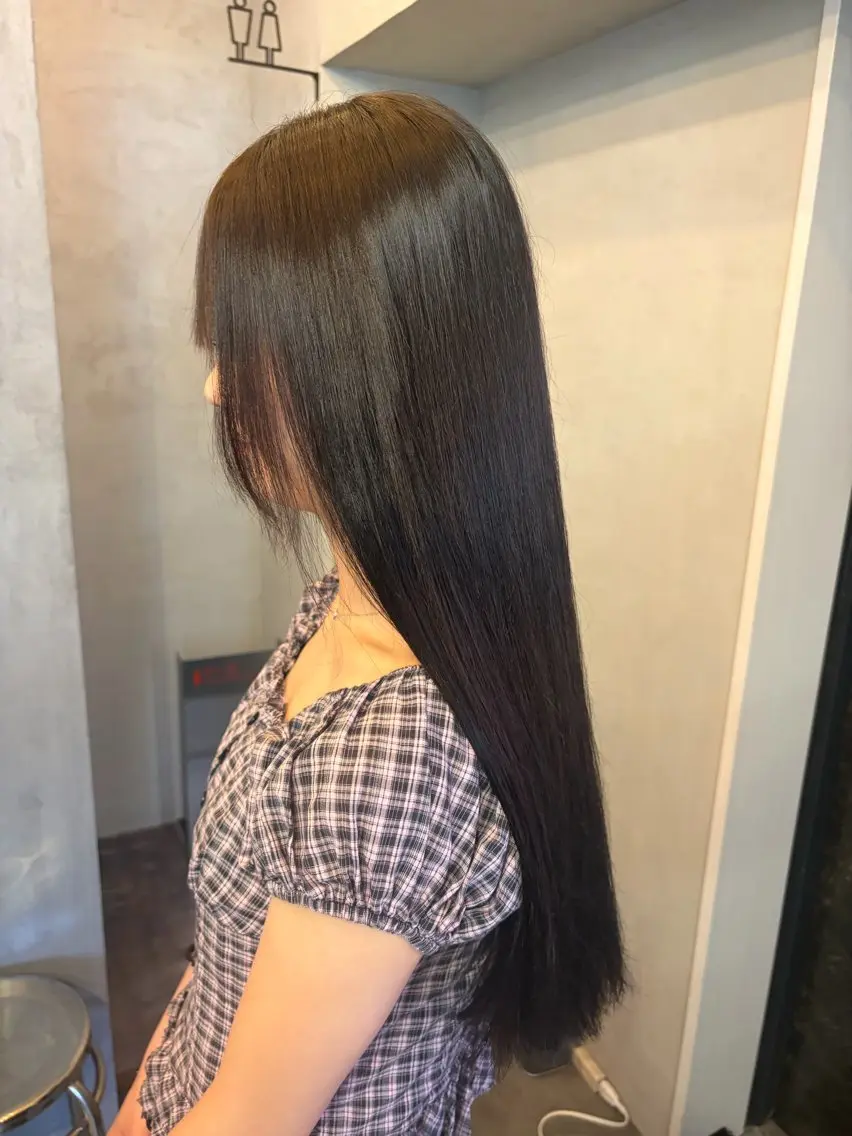 ロング 縮毛矯正 three_ ナオキのヘアスタイル