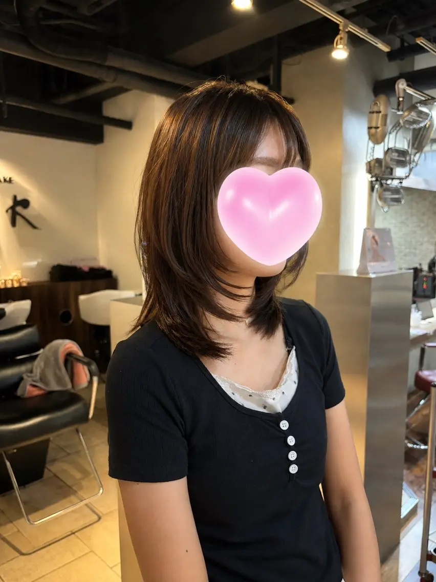 ミディアム あいな✮*ショ ート/レイヤーカットのヘアスタイル