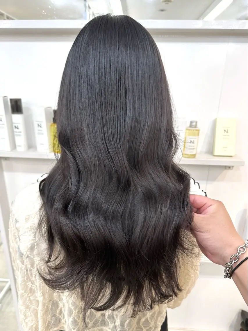 セミロング カラー カット ヘアカラー トリートメント 髪質改善/レイヤー ストウシンゴのヘアスタイル