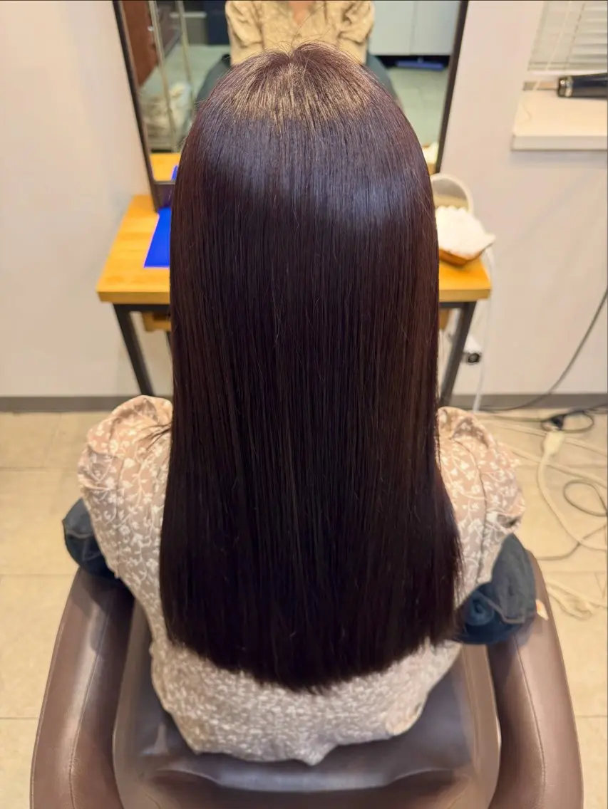 ロング カラー ブラウンカラー レッドカラー レッドブラウン 🌟【山口 /モテ髪/艶感】🌟のヘアスタイル