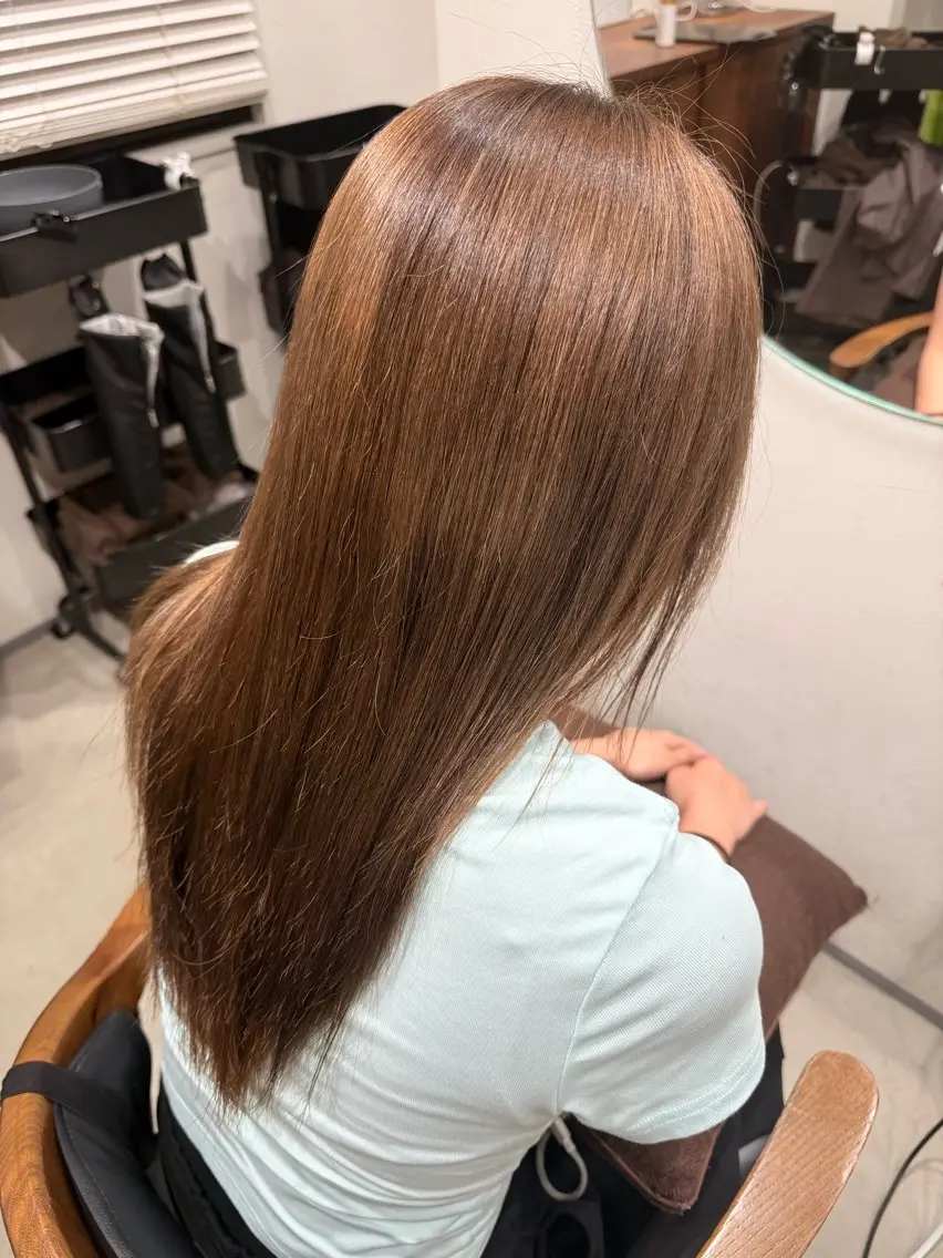 ロング カラー ベージュカラー 透明感カラー ヘアカラー 【立川徒歩3分‼️】 モデル募集✨YUTAのヘアスタイル