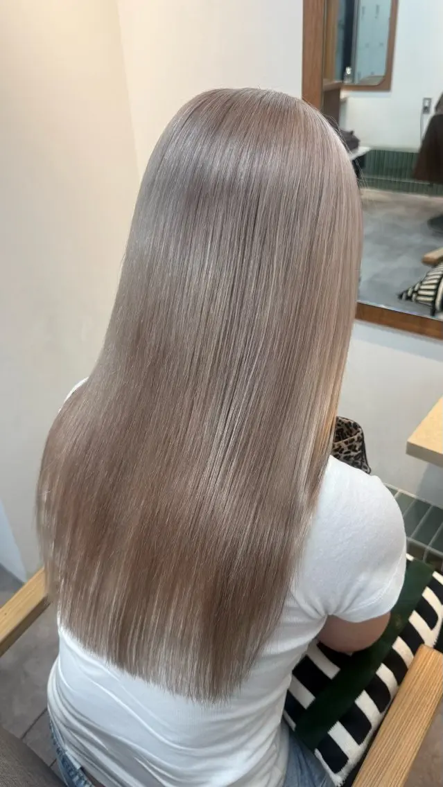 ロング カラー ヘアアレンジ カット ヘアカラー トリートメント 💎ハイトーン/ 艶カラー💎souのヘアスタイル