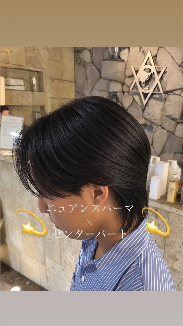ショート カット ヘアカラー パーマ 𝑹𝒆𝒊𝒚𝒂 🥀/名駅/艶カラーのヘアスタイル