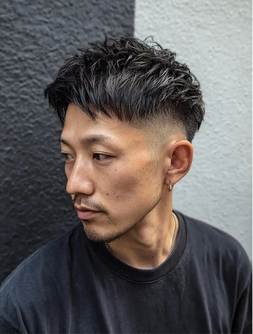 ショート メンズカットモデル 川本杷茉のヘアスタイル