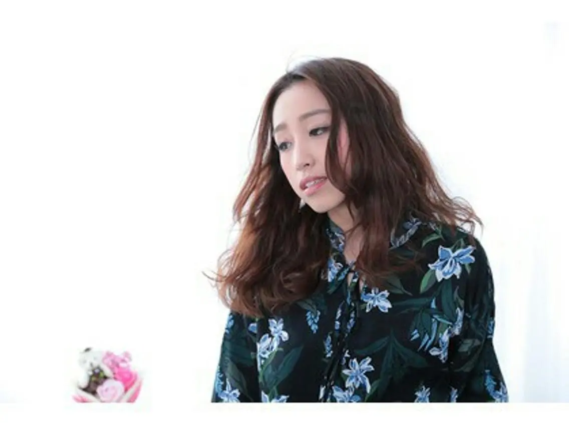 カラー セミロング パーマ レイヤー/エクステ alpha下妻のヘアスタイル