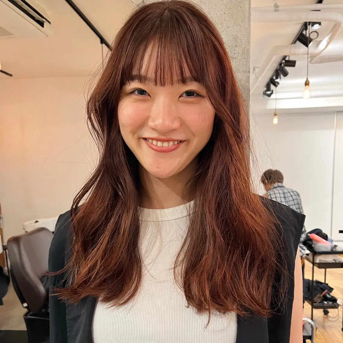 ロング カラー 暖色/パーマ 🌼クニトウメイのヘアスタイル