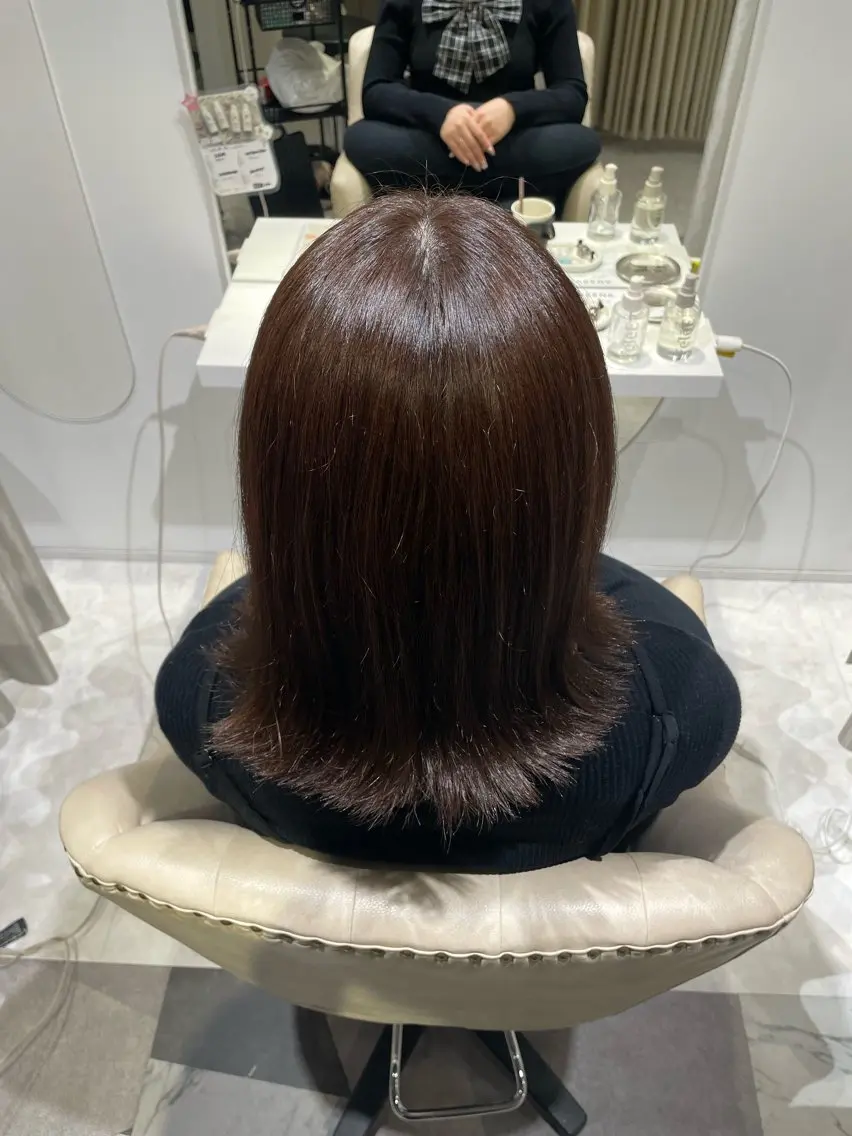 カラー ブラウンカラー 透明感カラー オリーブブラウン 向 康希のヘアスタイル