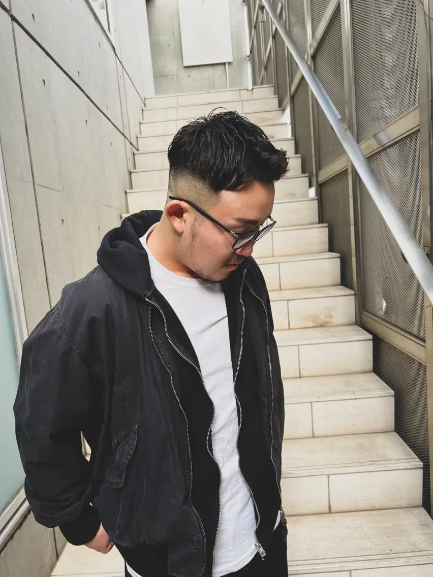 ショート メンズ カット ヘッドスパ ヘアセット 豊崎 佑輔のヘアスタイル