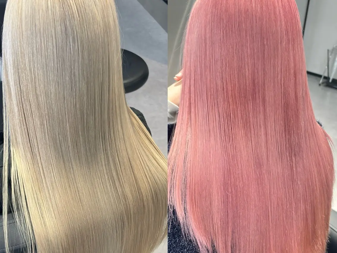 ✨minimo限定✨ヘアエステoggiottoトリートメント&ブリーチダブルカラー×光色イルミナカラーの写真