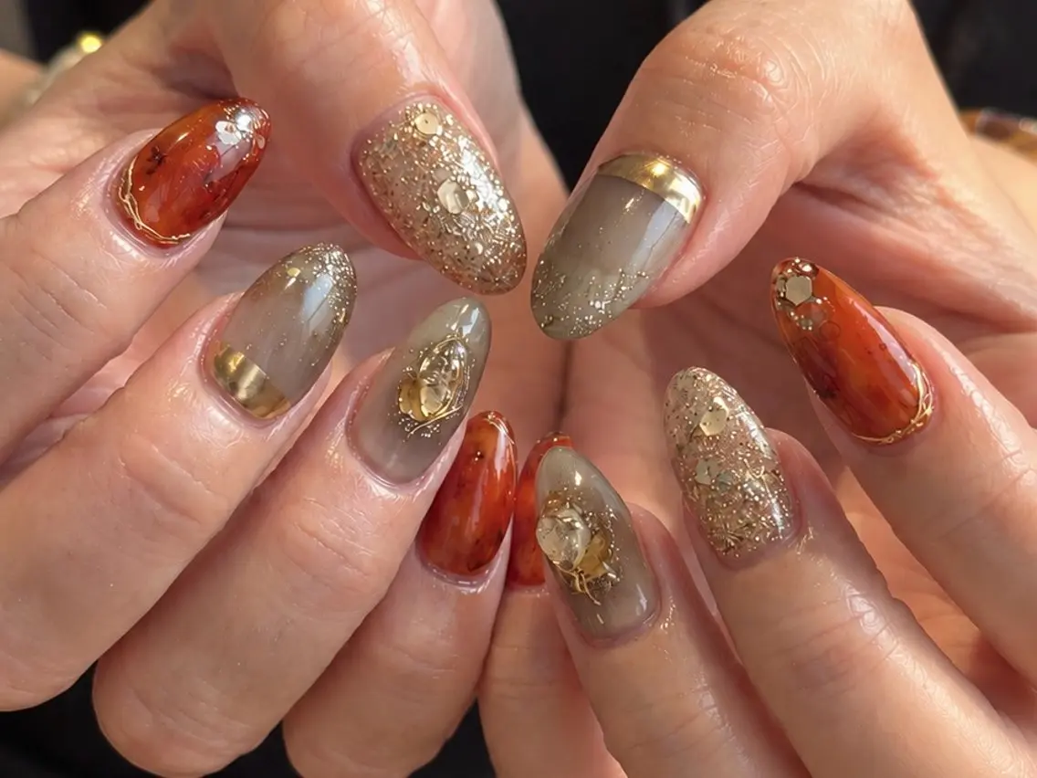 ネイル ニュアンスネイル Nail Salon Luanaのネイルデザイン