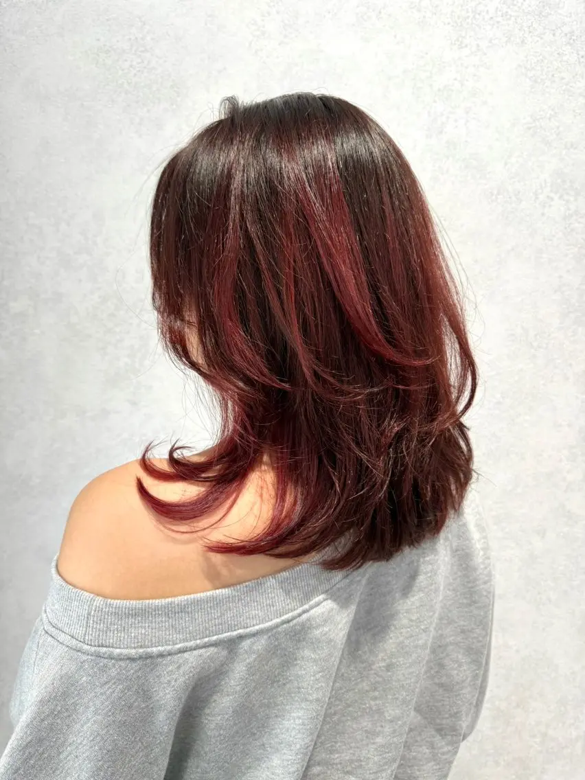 セミロング カラー カット ヘアカラー 【neo.】 Mahoのヘアスタイル
