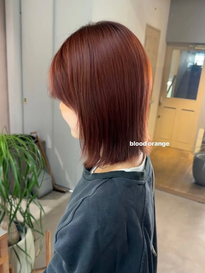 ミディアム カラー ヘアカラー トリートメント 暖色カラー/レイヤー 🌙 オノユリカのヘアスタイル