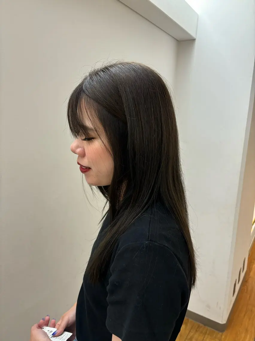 ロング アッシュ ショート・ボブ✨南 津麦のヘアスタイル