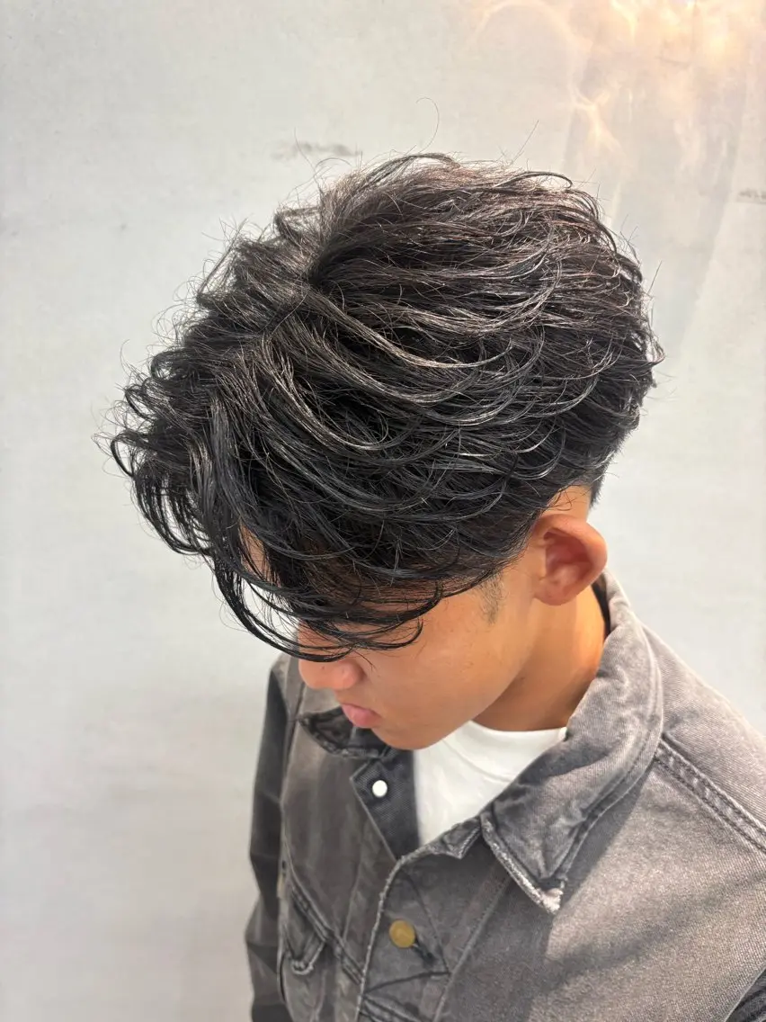 パーマ メンズ カット パーマ 中島 耀一朗のヘアスタイル