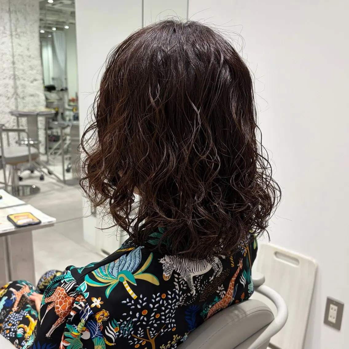 ミディアム パーマ カット パーマ HARUHI 銀座 美容師౨ৎ⋆˚のヘアスタイル
