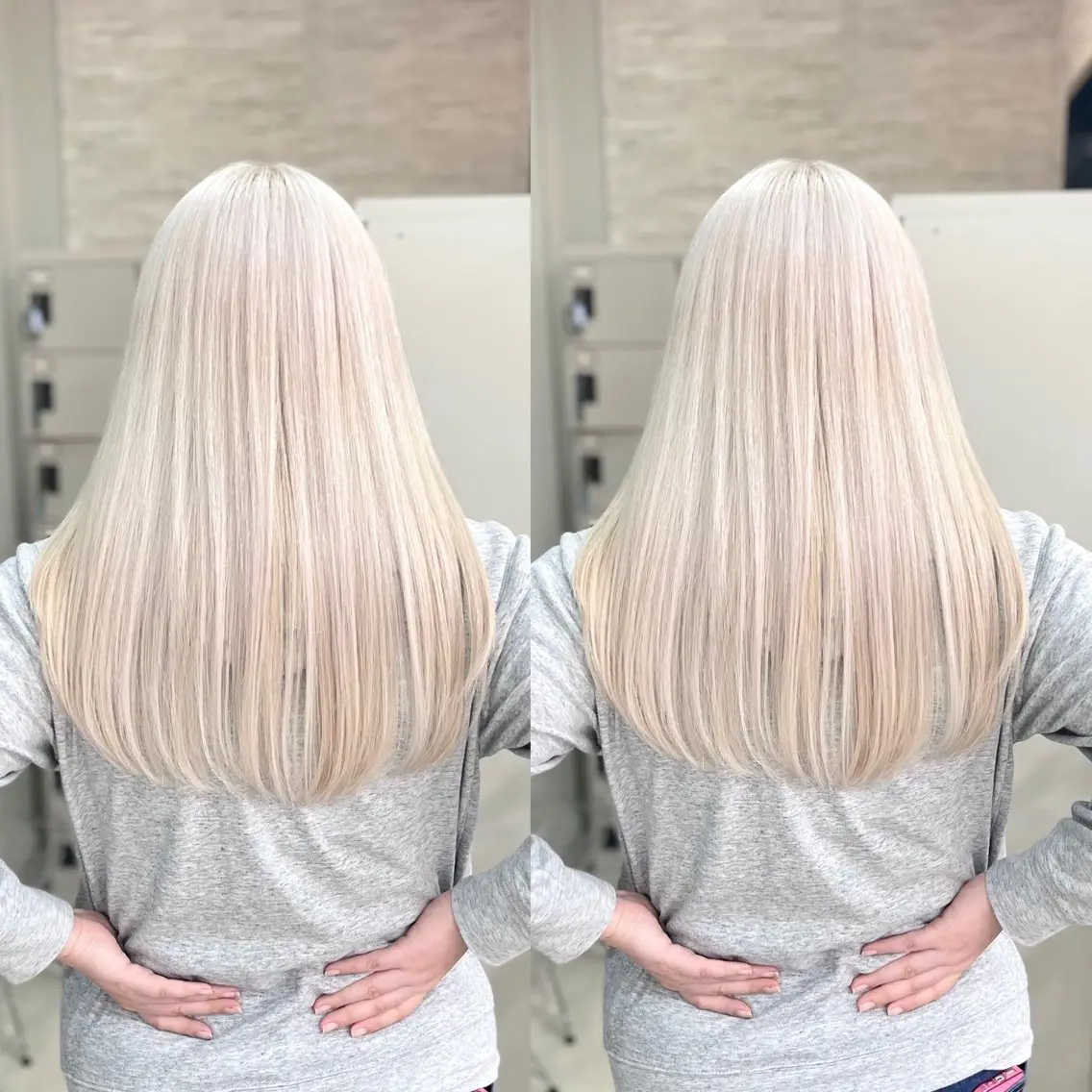 ロング ヘアカラー トリートメント Y Uのヘアスタイル