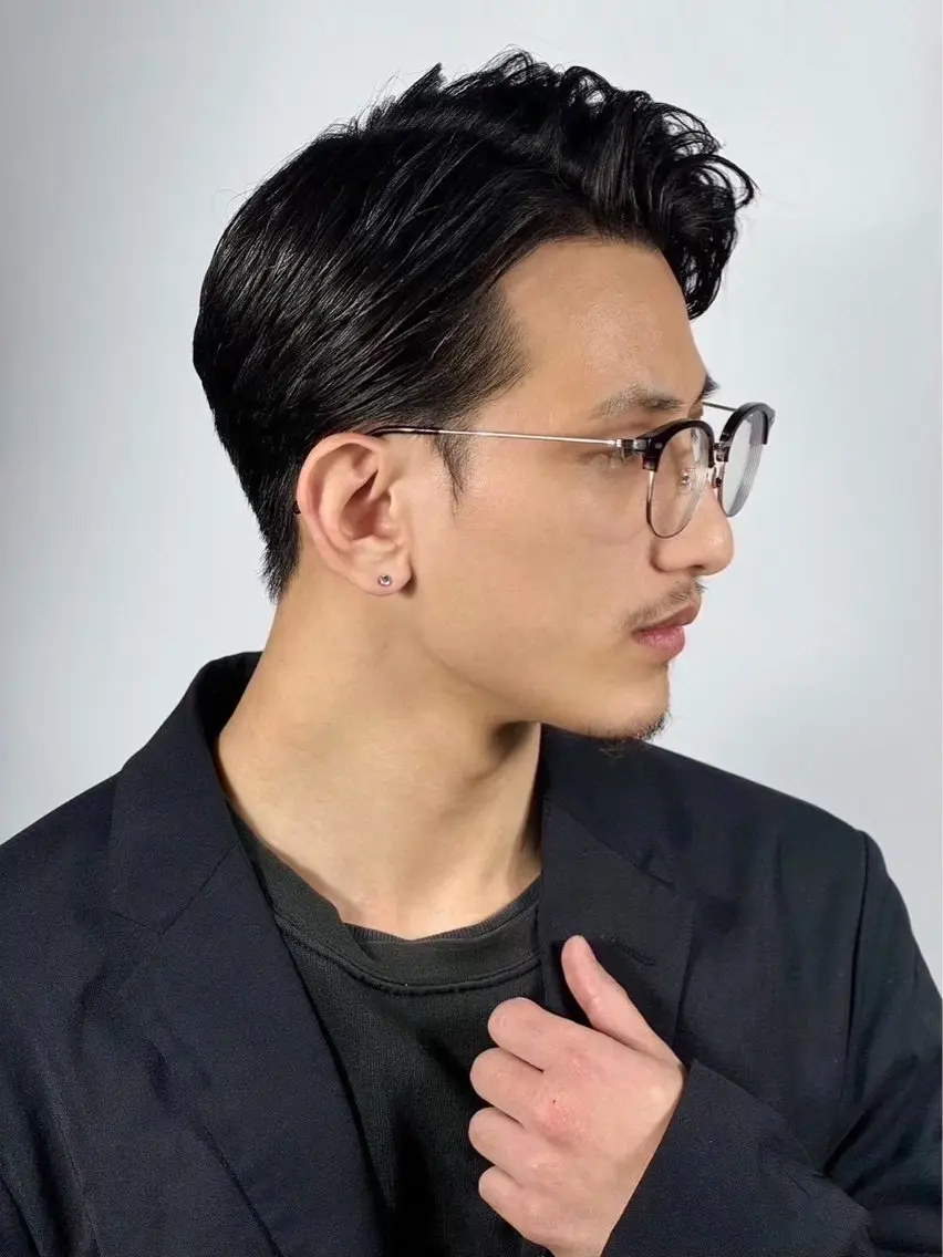 ミディアム カラー ヘアアレンジ メンズ カット ヘアカラー ⚡️メンズ特化⚡️ 倉林 隼大のヘアスタイル