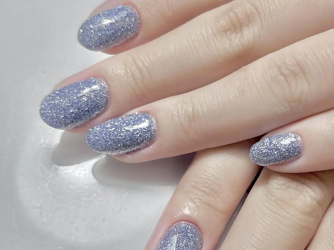 ネイル ブルー ハンドネイル White Gymのネイルデザイン