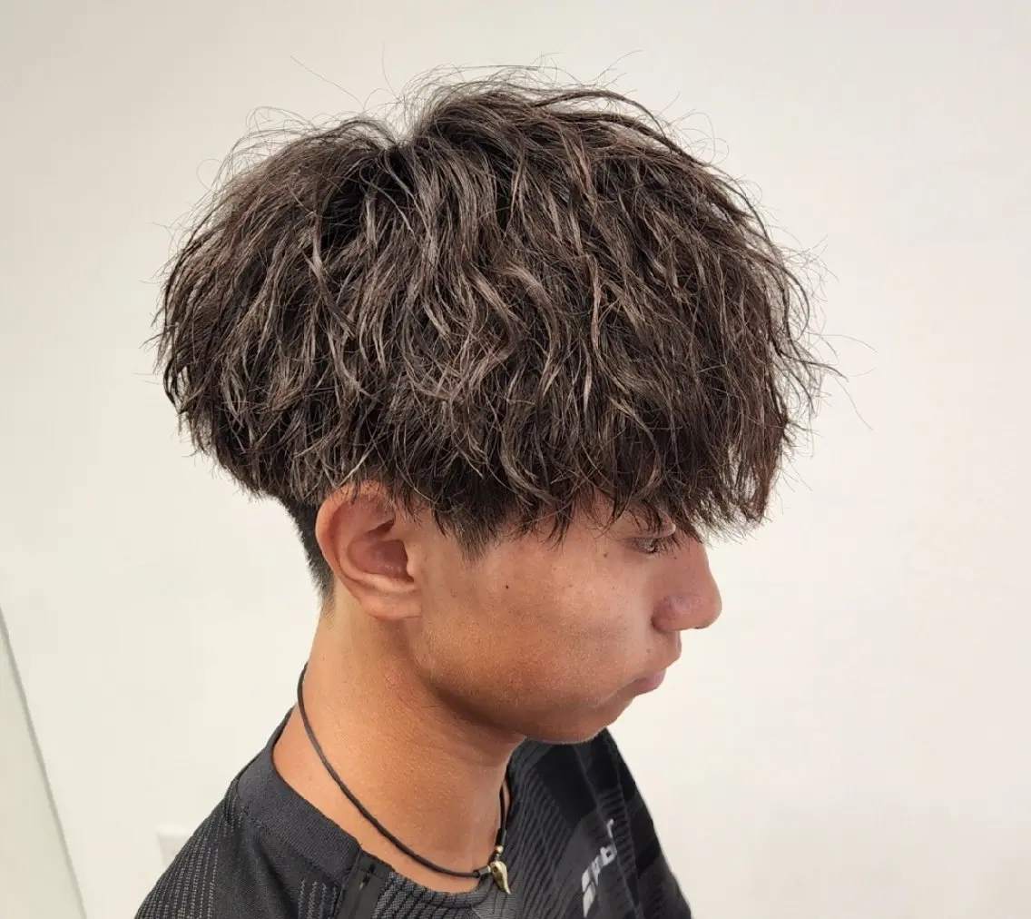 ショート パーマ メンズ カラー 【イケメン風パーマ】 SHOFYのヘアスタイル