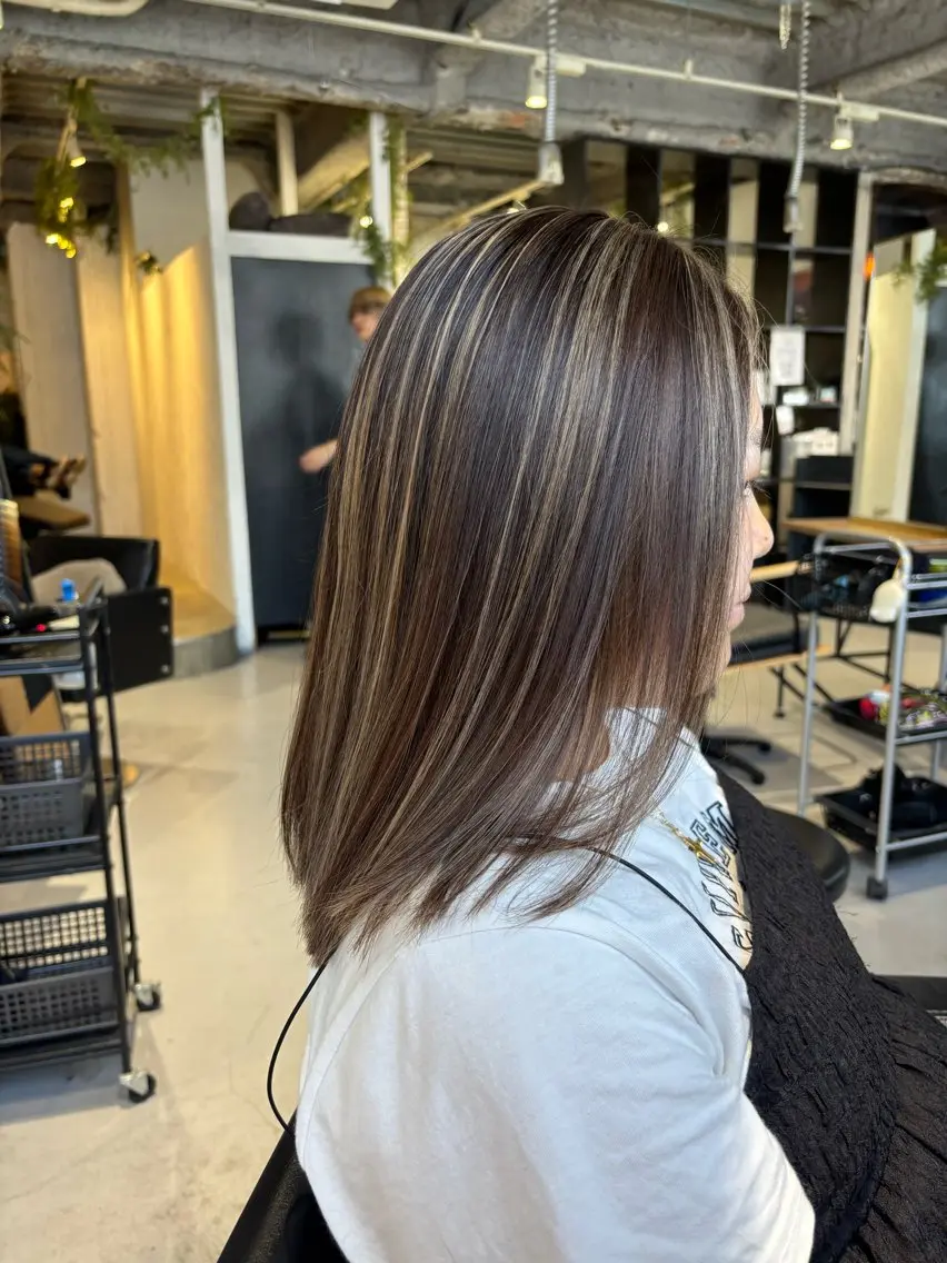 ミディアム ハイライト inc新小岩北口店 🫧Nichikaのヘアスタイル