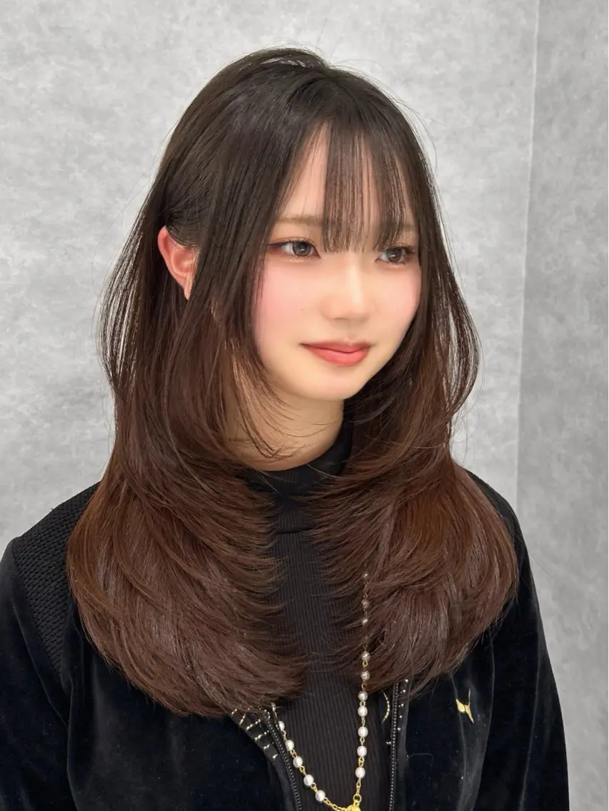 ロング レイヤーカット 🥇KEN /レイヤー/カラーのヘアスタイル
