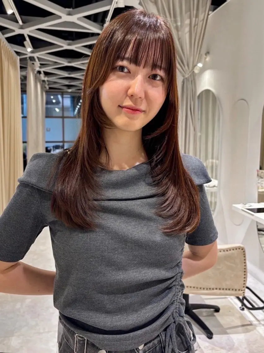 セミロング 岸本 透哉のヘアスタイル