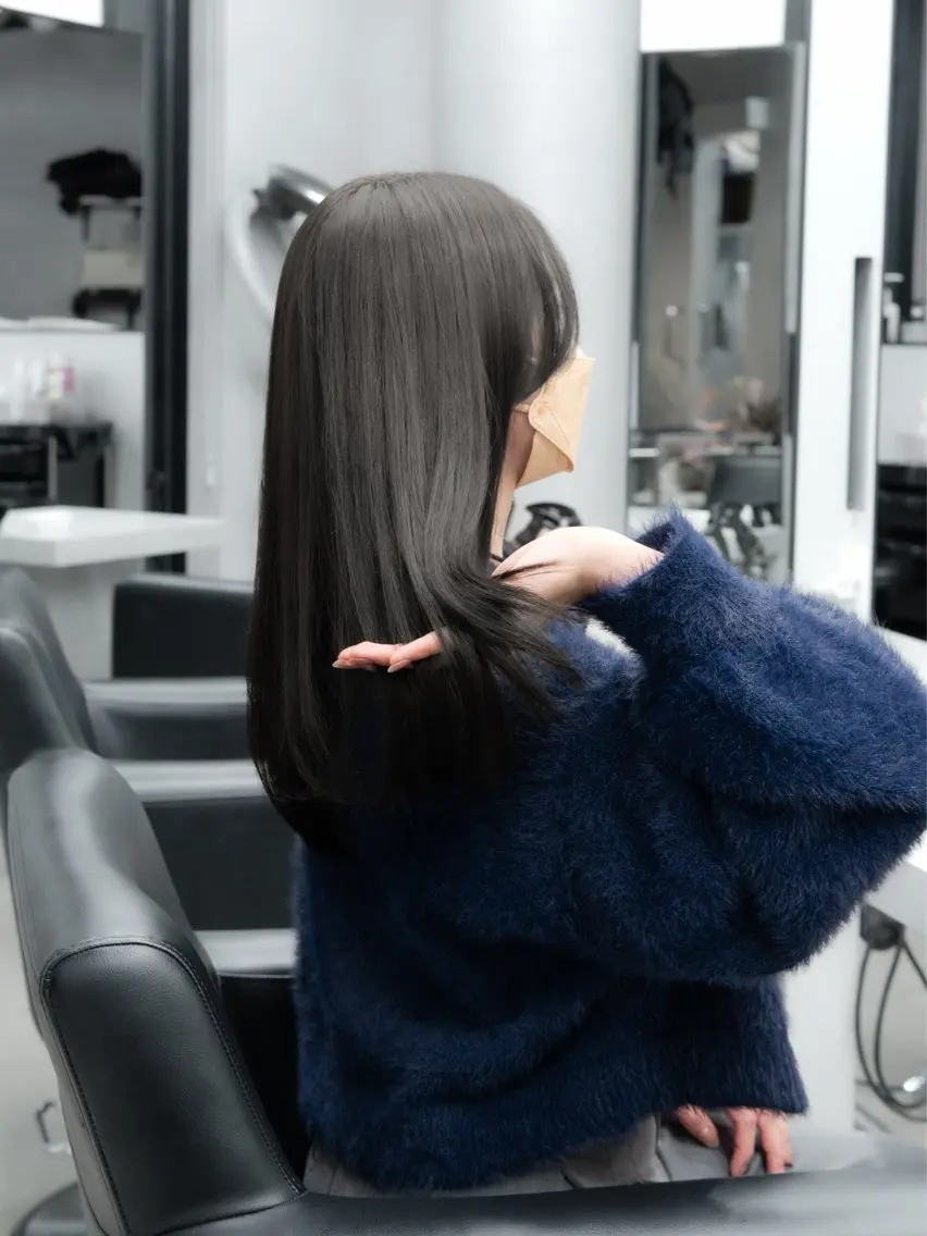 セミロング カラー 透明感カラー グレージュ オリーブグレージュ オリーブグレー トリートメント トリートメント 🦋髪質改善/艶髪 /カラー/go🦋のヘアスタイル