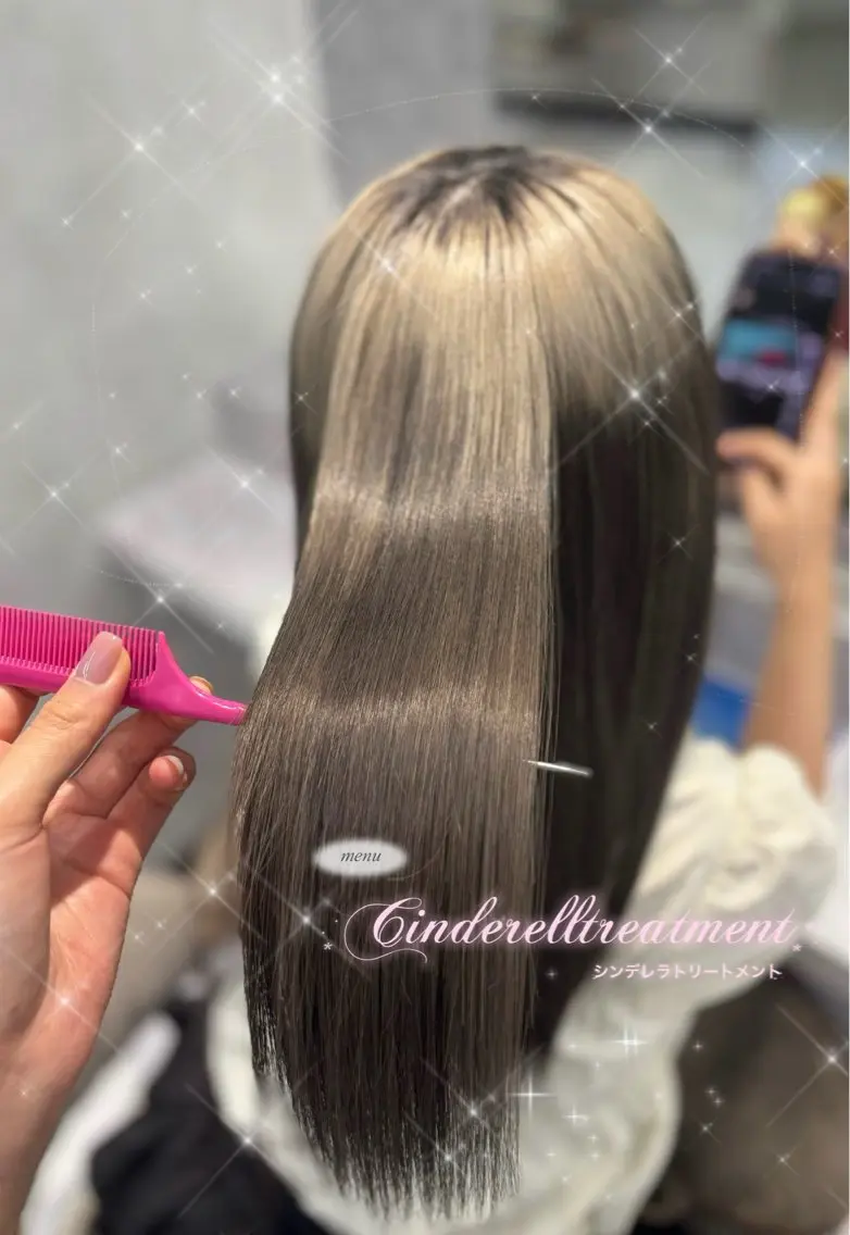 💖艶カラー × 髪質改善トリートメント【シンデレラトリートメント】⸝⸝ ꒱꒱ 🎀の写真
