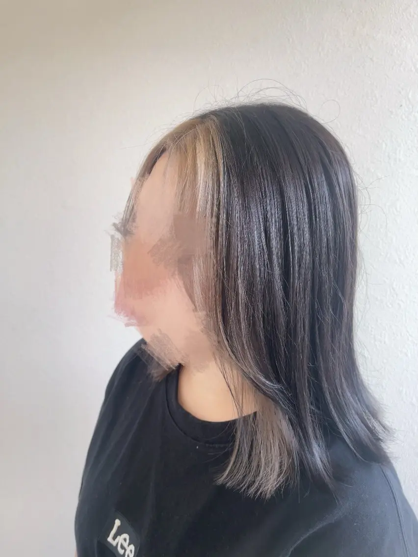 セミロング ヘアカラー 田中  愛のヘアスタイル