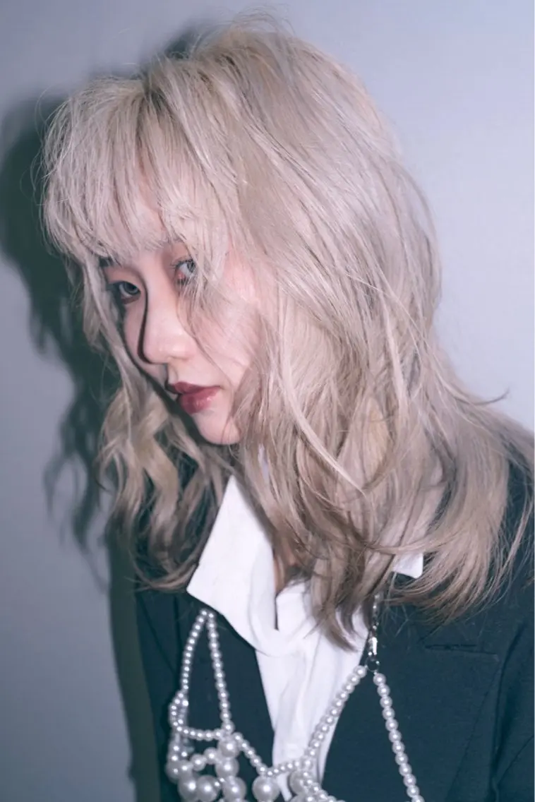 ロング ヘアカラー ブリーチモデル募集 古内柊のヘアスタイル