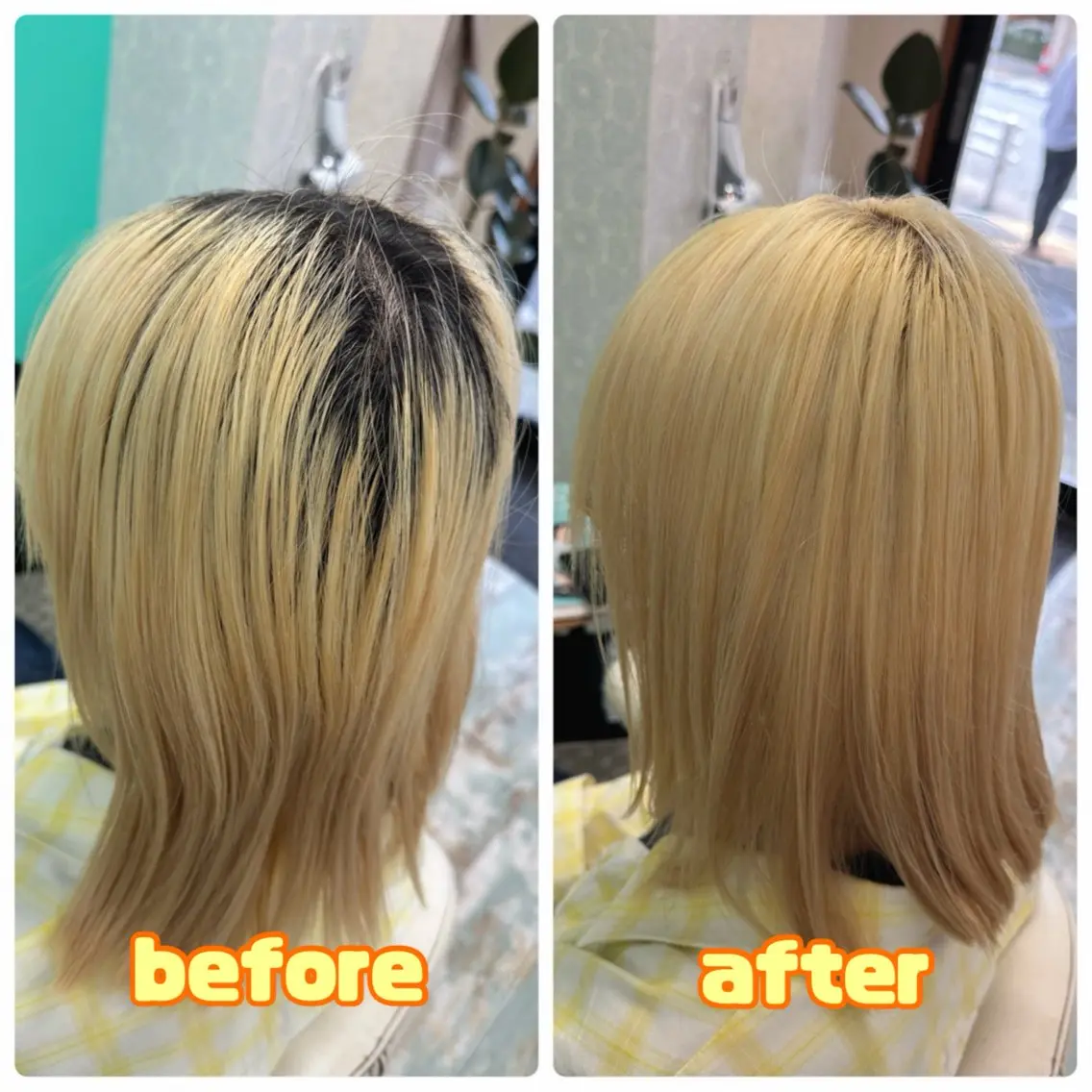 ミディアム ヘアカラー 三原 友美のヘアスタイル