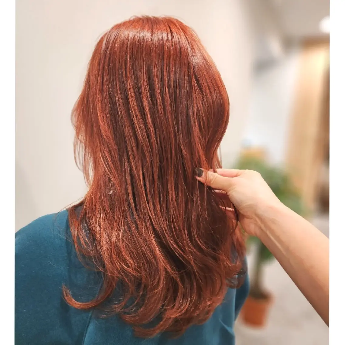 セミロング カラー ブリーチ ブラウンカラー ブリーチなしカラー シールエクステ🎀 ホシノ🕒ユウカのヘアスタイル