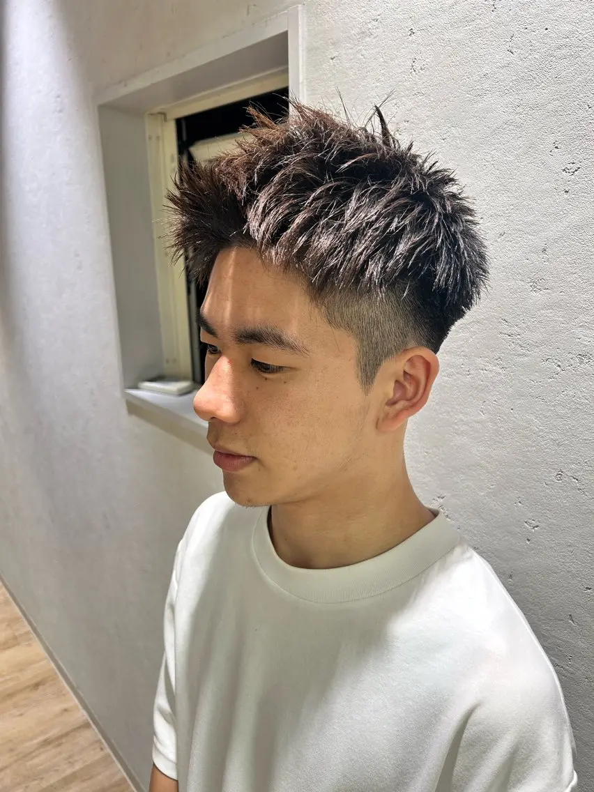 練習モデルメンズカットの写真