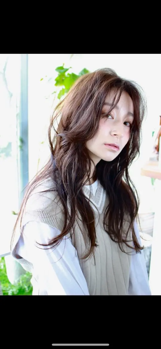 ロング カット ヘアカラー トリートメント 韓国風レイヤーカット 🇰🇷❕モカのヘアスタイル