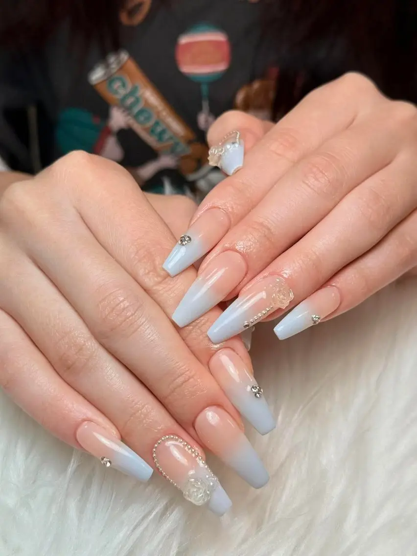 ネイル アートネイル 成人式 ジェルネイル ニュアンスネイル 夏ネイル ハンドネイル Jenn Nail Salonのネイルデザイン