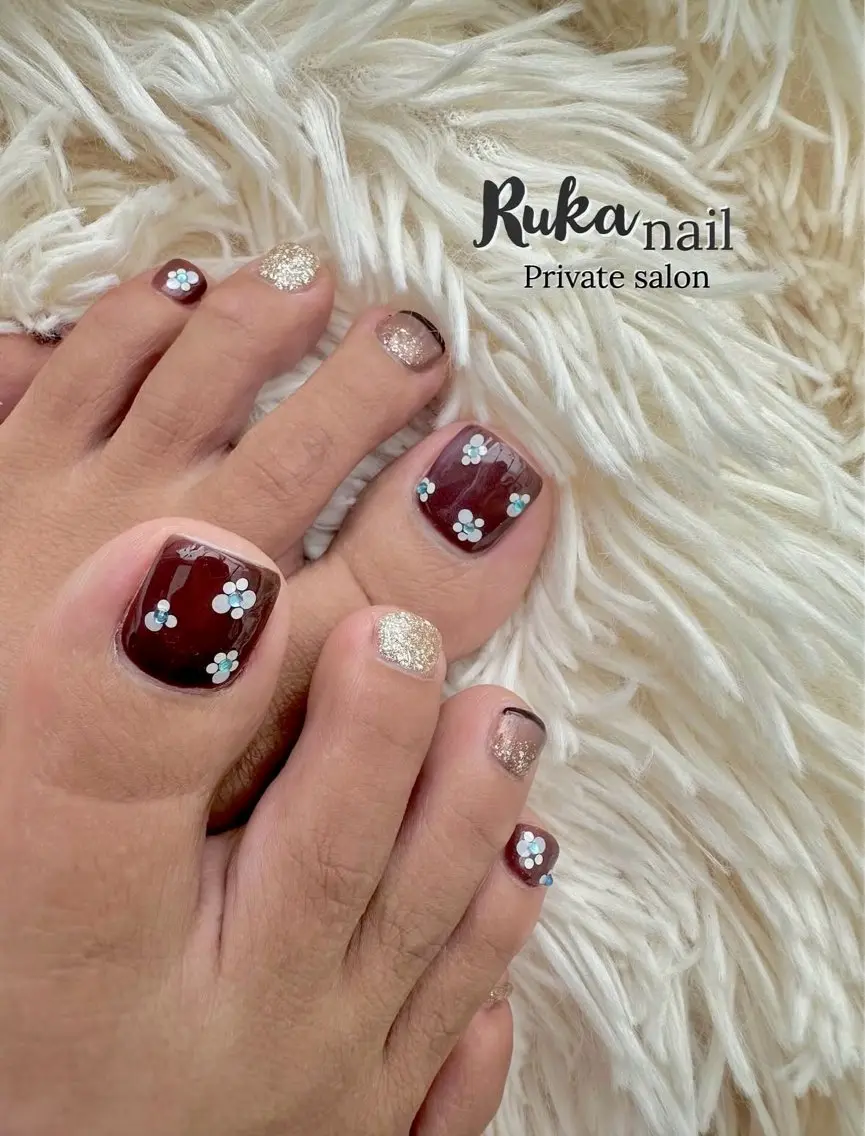 ネイル フットネイル Ruka nail 【ルカ ネイル】のネイルデザイン