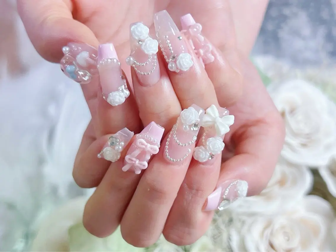 ネイル ロングネイル 持ち込み スカルプネイル ワンホンネイル ハンドネイル Painty nailのネイルデザイン