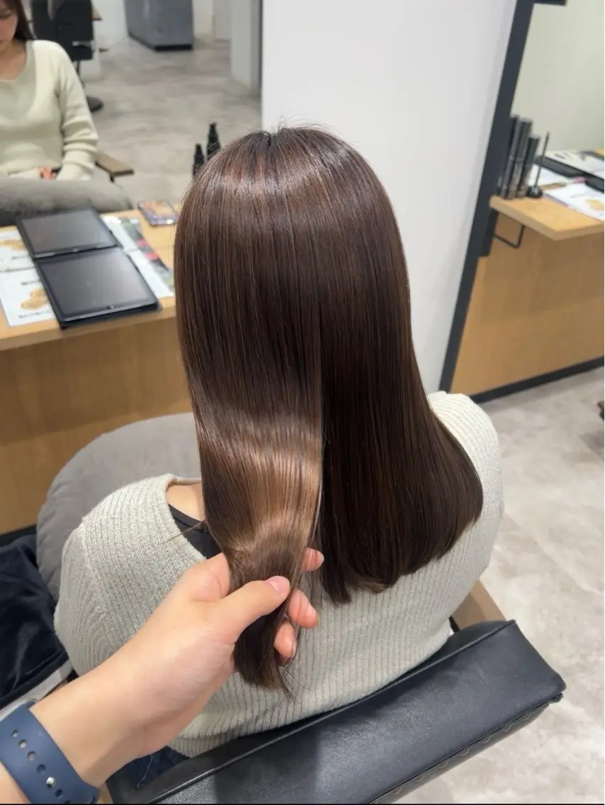 縮毛矯正 recipe la couleurちずのヘアスタイル