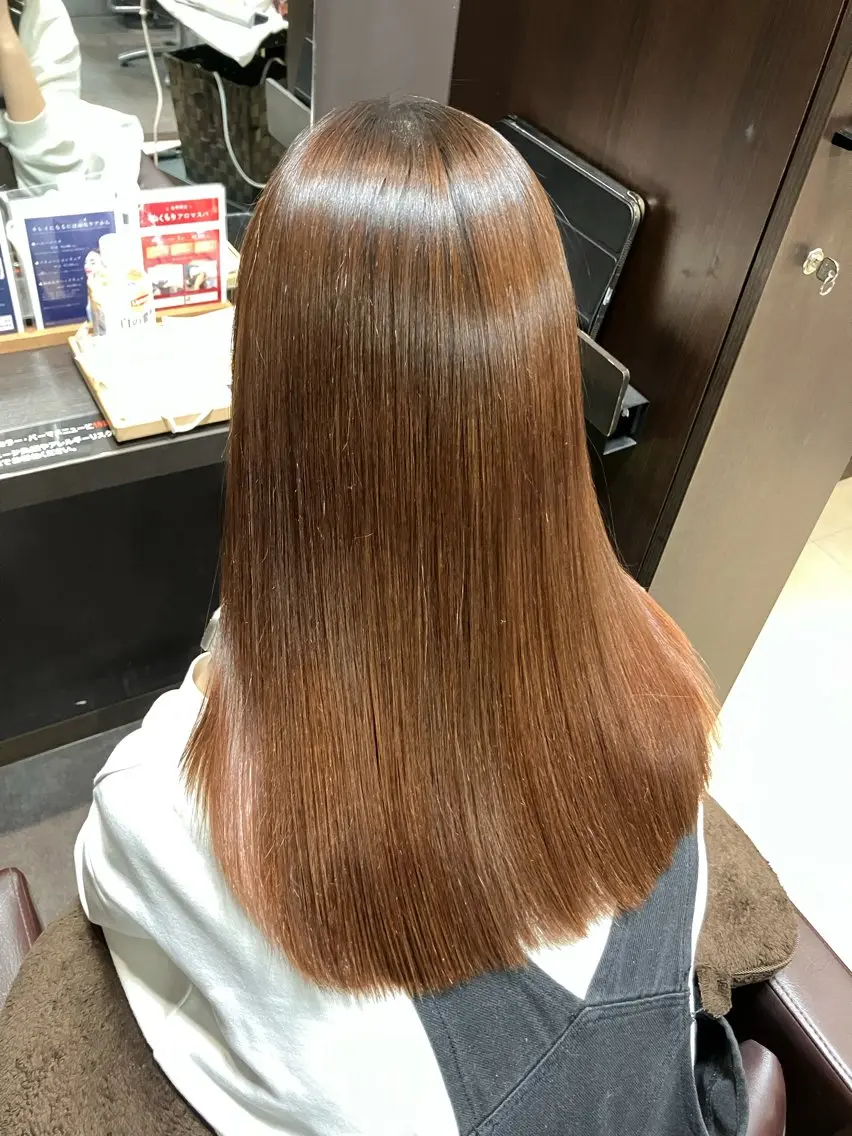 ロング 縮毛矯正 カット 小池 穂果/ 府中のヘアスタイル